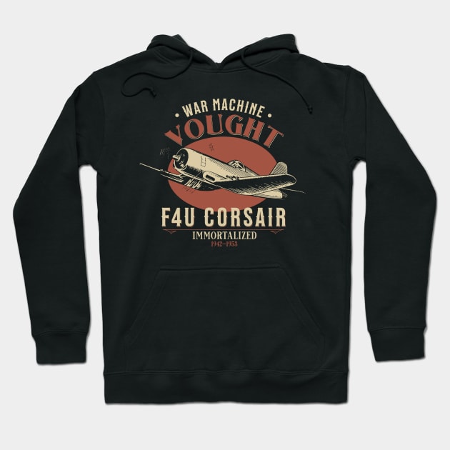 F4U Corsair | World War 2 Plane Hoodie by Distant War